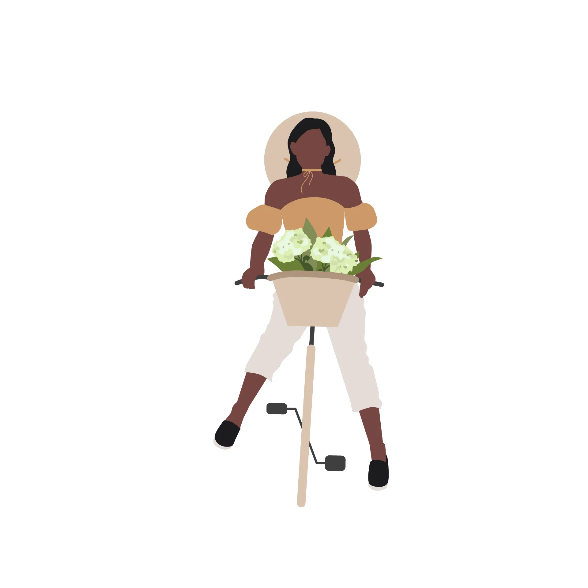 People On Bicycles Cutout Pack