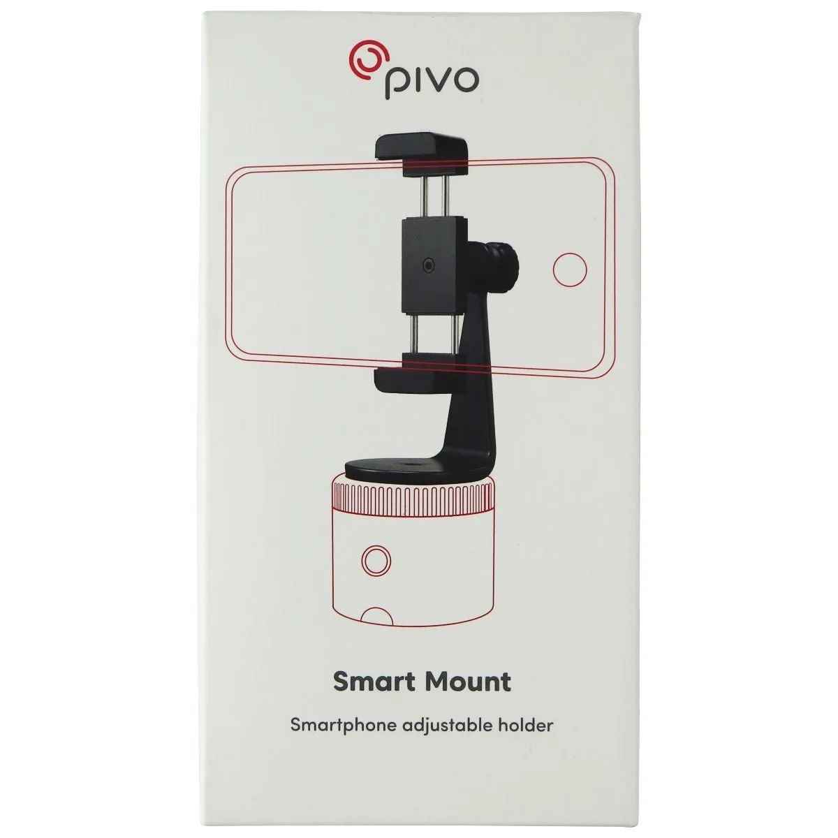 Pivo Smart Mount Adjustable 360 Aluminum Stand for Smartphones - Black