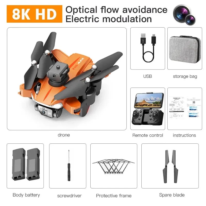 Pro Max Drone 8K 5G GPS Professional HD Photography Dual-Camera Obstacle Avoidanc Brushless Quadrotor