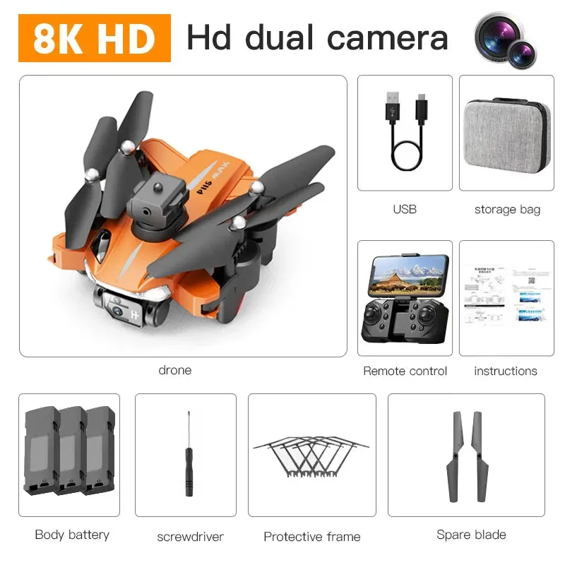 Pro Max Drone 8K 5G GPS Professional HD Photography Dual-Camera Obstacle Avoidanc Brushless Quadrotor