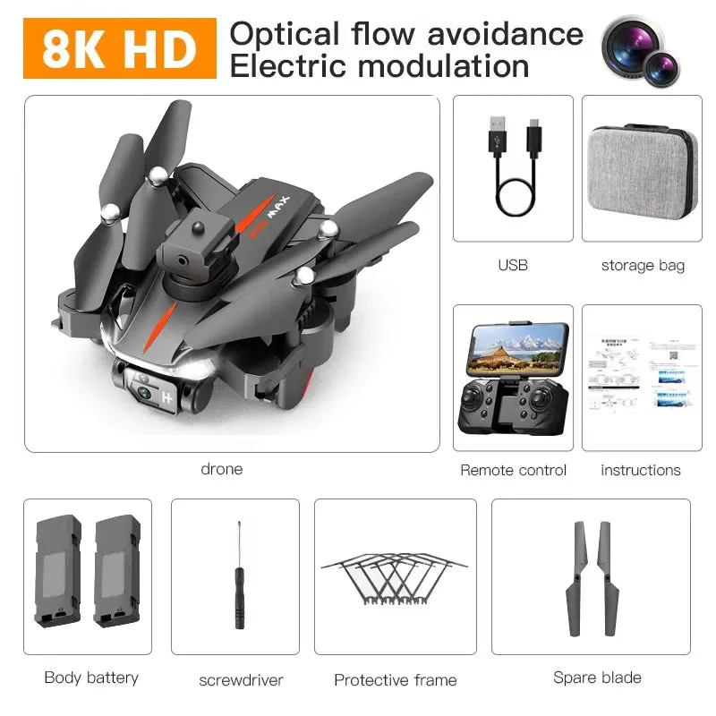 Pro Max Drone 8K 5G GPS Professional HD Photography Dual-Camera Obstacle Avoidanc Brushless Quadrotor