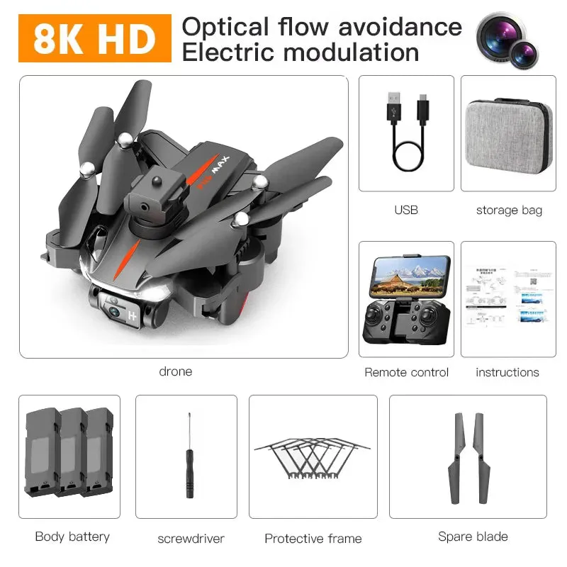 Pro Max Drone 8K 5G GPS Professional HD Photography Dual-Camera Obstacle Avoidanc Brushless Quadrotor