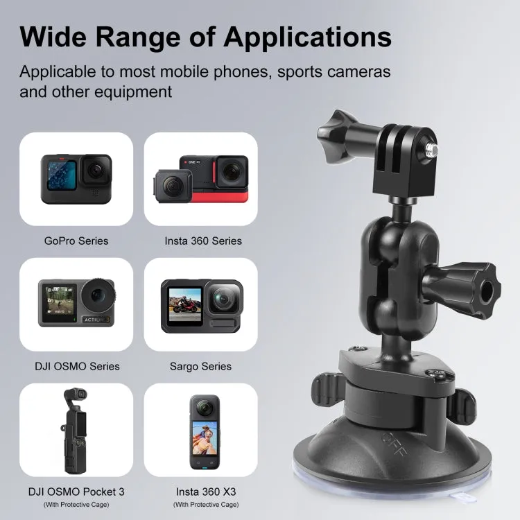 PULUZ Magic Arm Suction Cup Mount (Black)