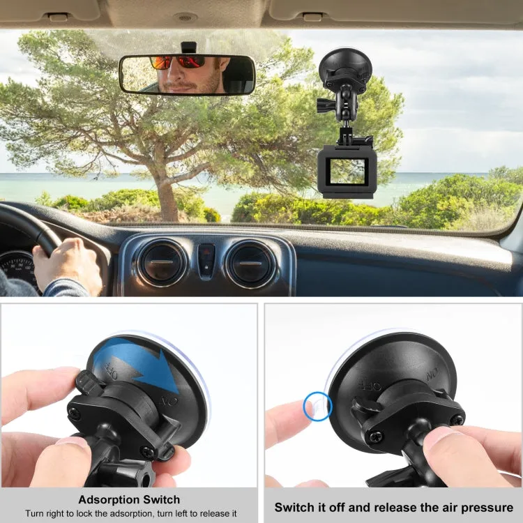 PULUZ Magic Arm Suction Cup Mount (Black)