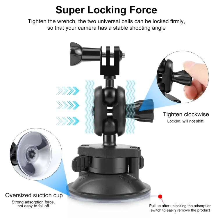 PULUZ Magic Arm Suction Cup Mount (Black)