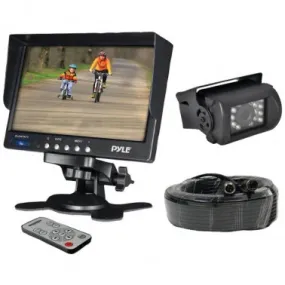 Pyle PLCMTR71 7" Weatherproof Backup Camera System w/ IR Night Vision Camera