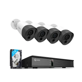 Qsee 5MP 2TB DVR Security Camera System with PIR Sensor QH08045FR