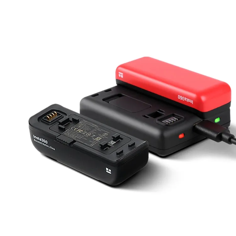 R-R-LF8-CINOR8CA For Insta360 ONE R 4K Panoramic Camera Batteries Charger Fast Charging Dual Charging Interface Charging Base
