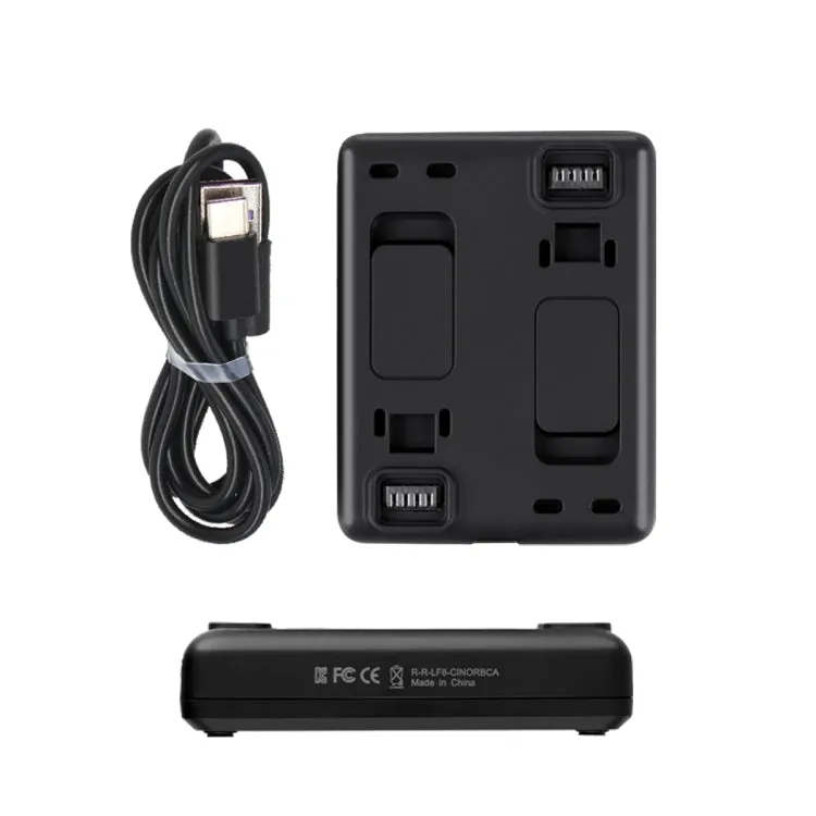 R-R-LF8-CINOR8CA For Insta360 ONE R 4K Panoramic Camera Batteries Charger Fast Charging Dual Charging Interface Charging Base