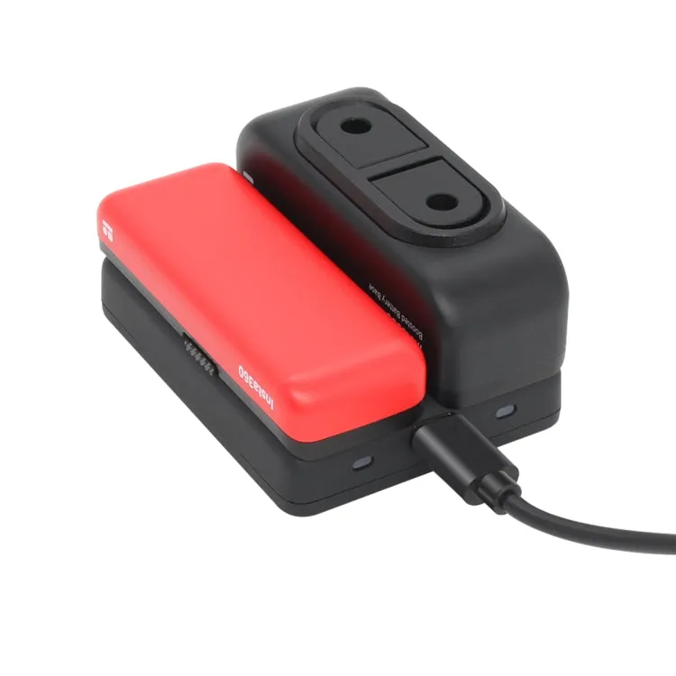 R-R-LF8-CINOR8CA For Insta360 ONE R 4K Panoramic Camera Batteries Charger Fast Charging Dual Charging Interface Charging Base