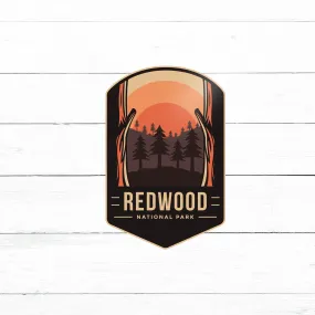 Redwood National Park Sticker | Waterproof Vinyl Decal | 3in