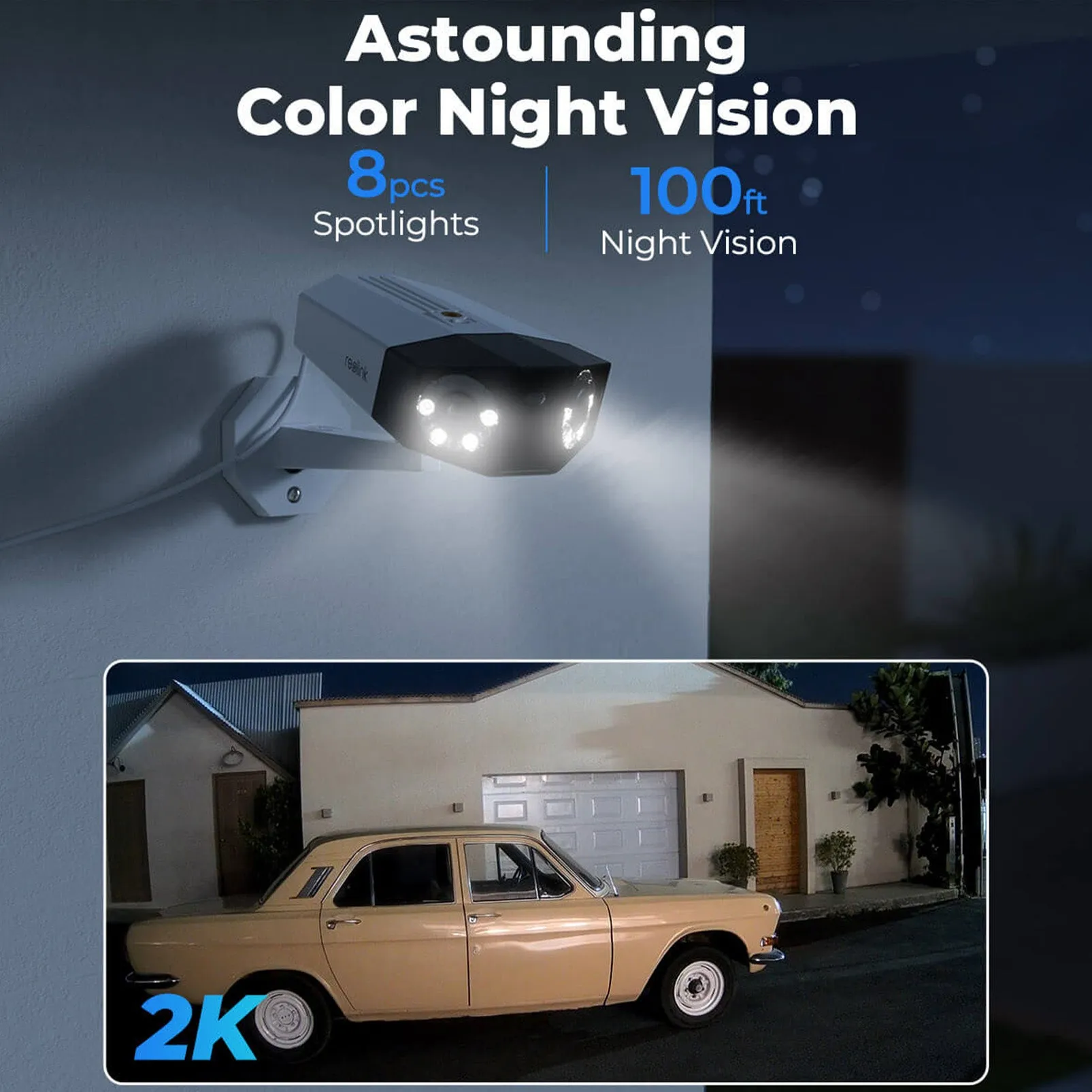Reolink Duo 4MP Dual-Lens Outdoor Wired PoE Security Camera | 150 Degree Ultrawide View, Smart AI Person/Vehicle Notifications