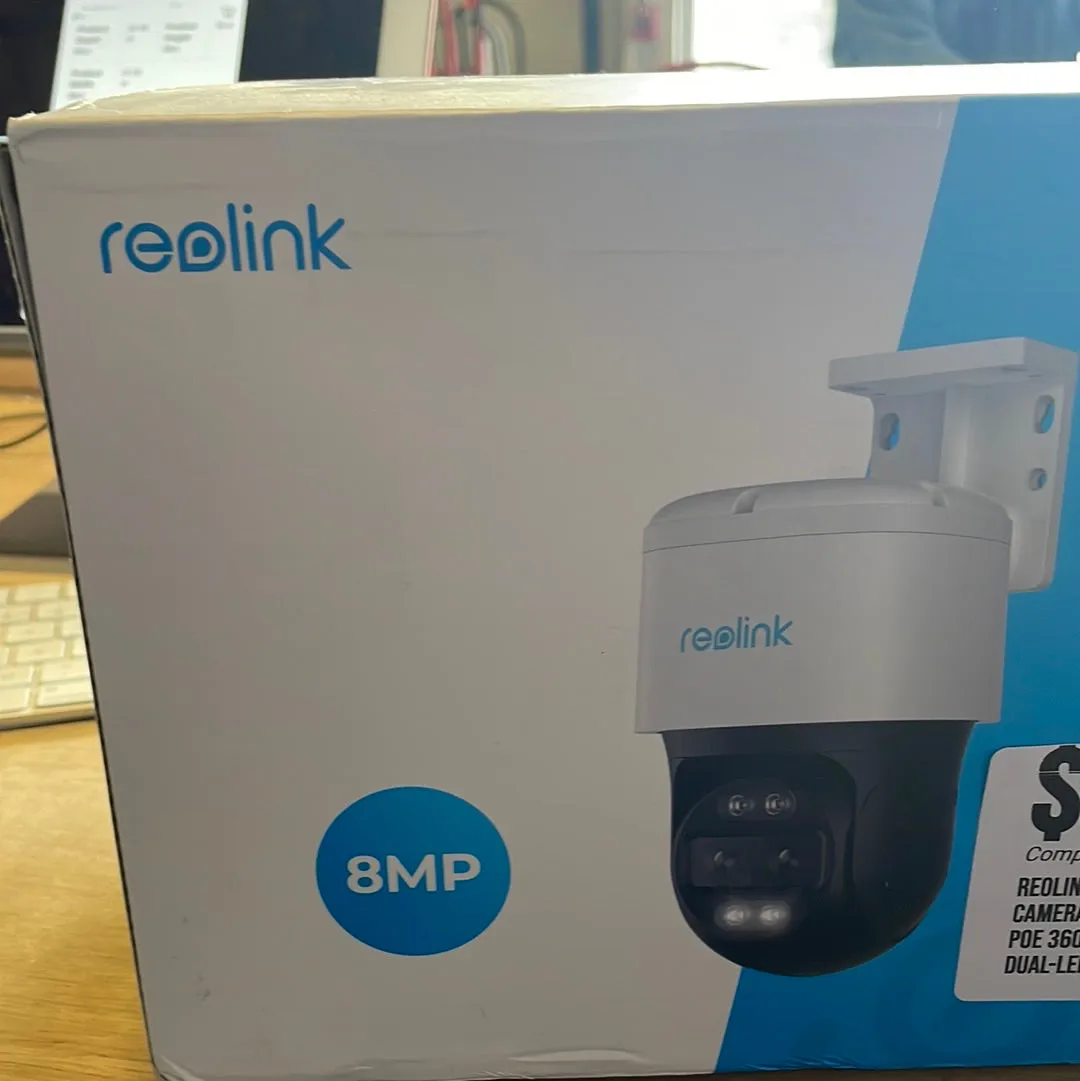 REOLINK PTZ Security Camera System 4K, IP PoE 360 Camera with Dual-Lens - $85
