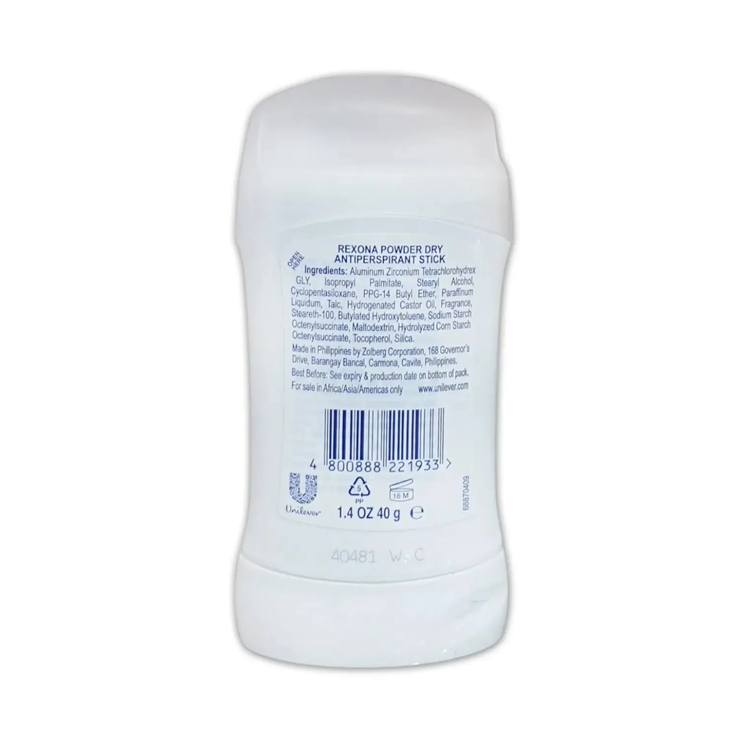 Rexona Bamboo Anti-Perspirant Deodorant 40g