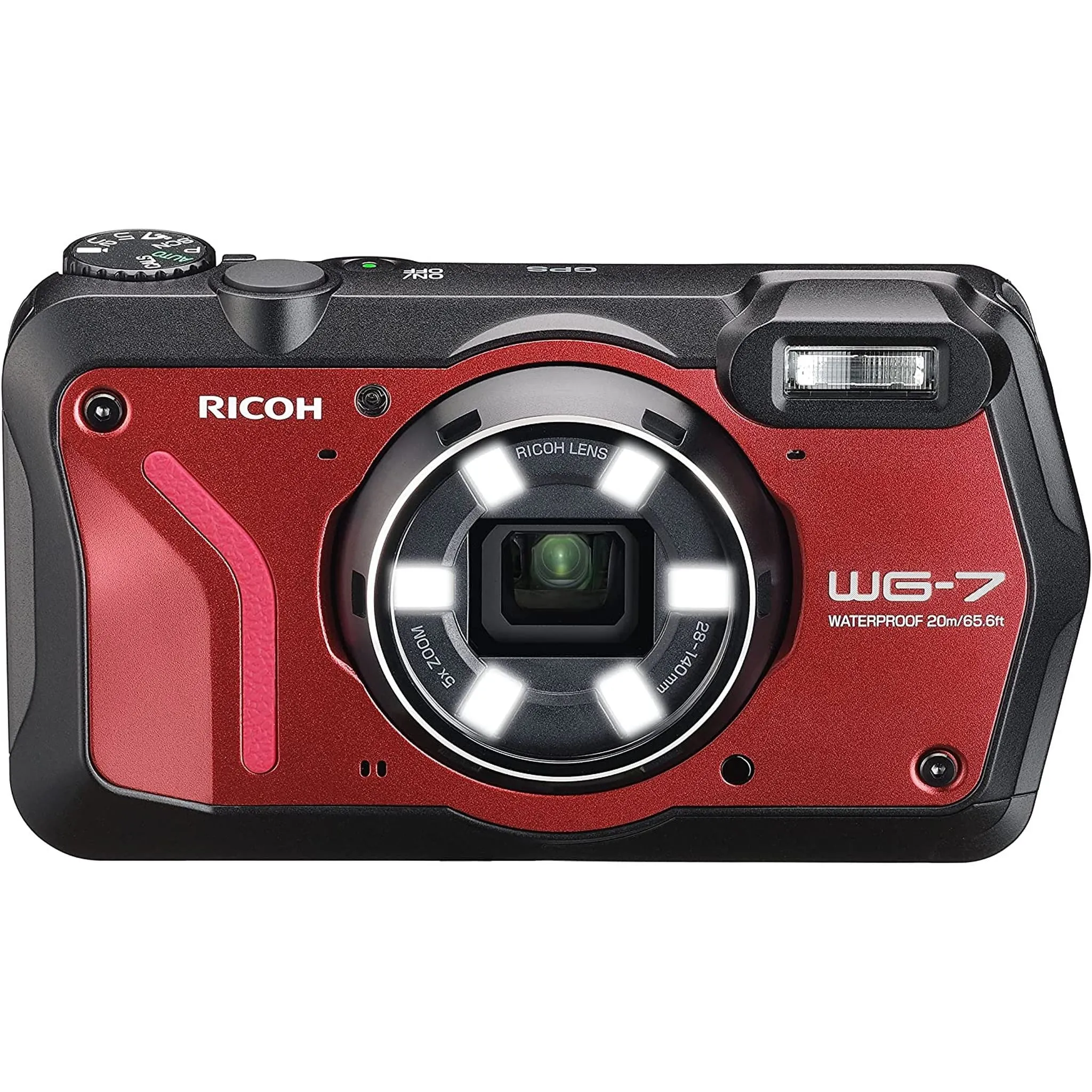 Ricoh 3100 WG-7 Red Authentic Outdoor Camera with Accessories