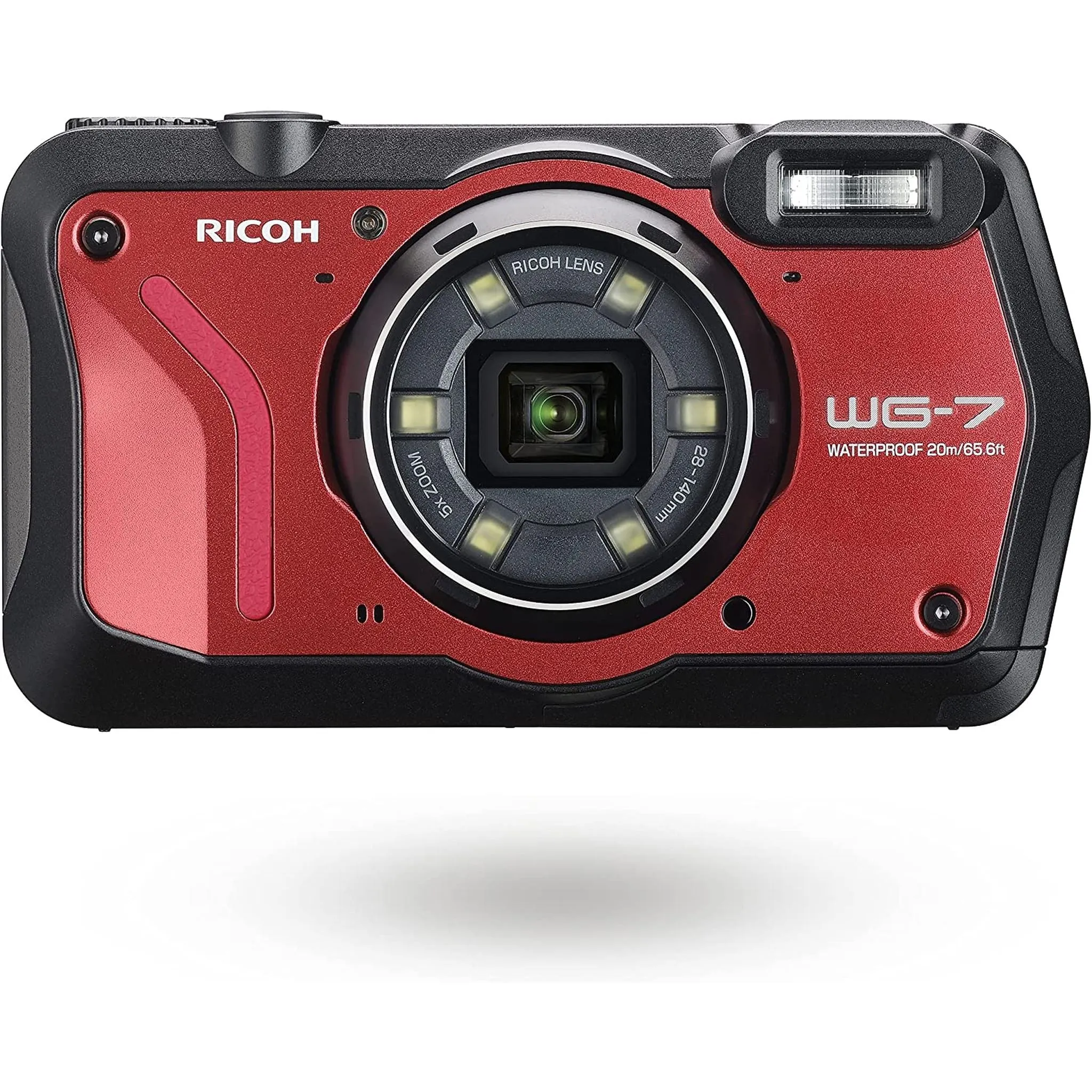 Ricoh 3100 WG-7 Red Authentic Outdoor Camera with Accessories