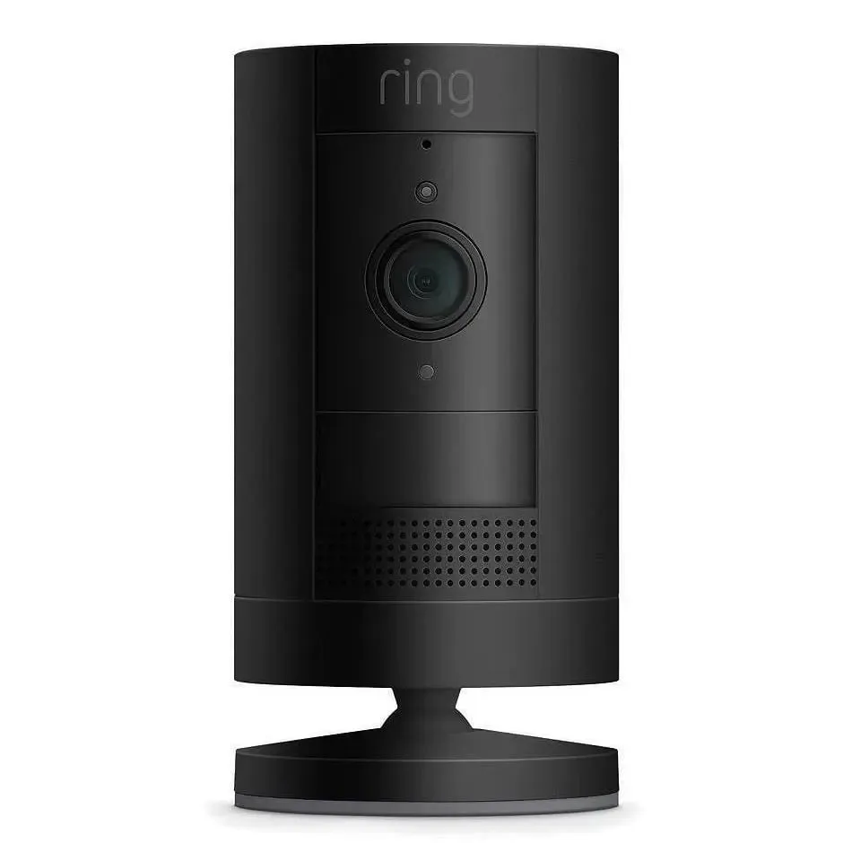 Ring Outdoor Camera Battery Stick Up Cam HD Security Camera Black