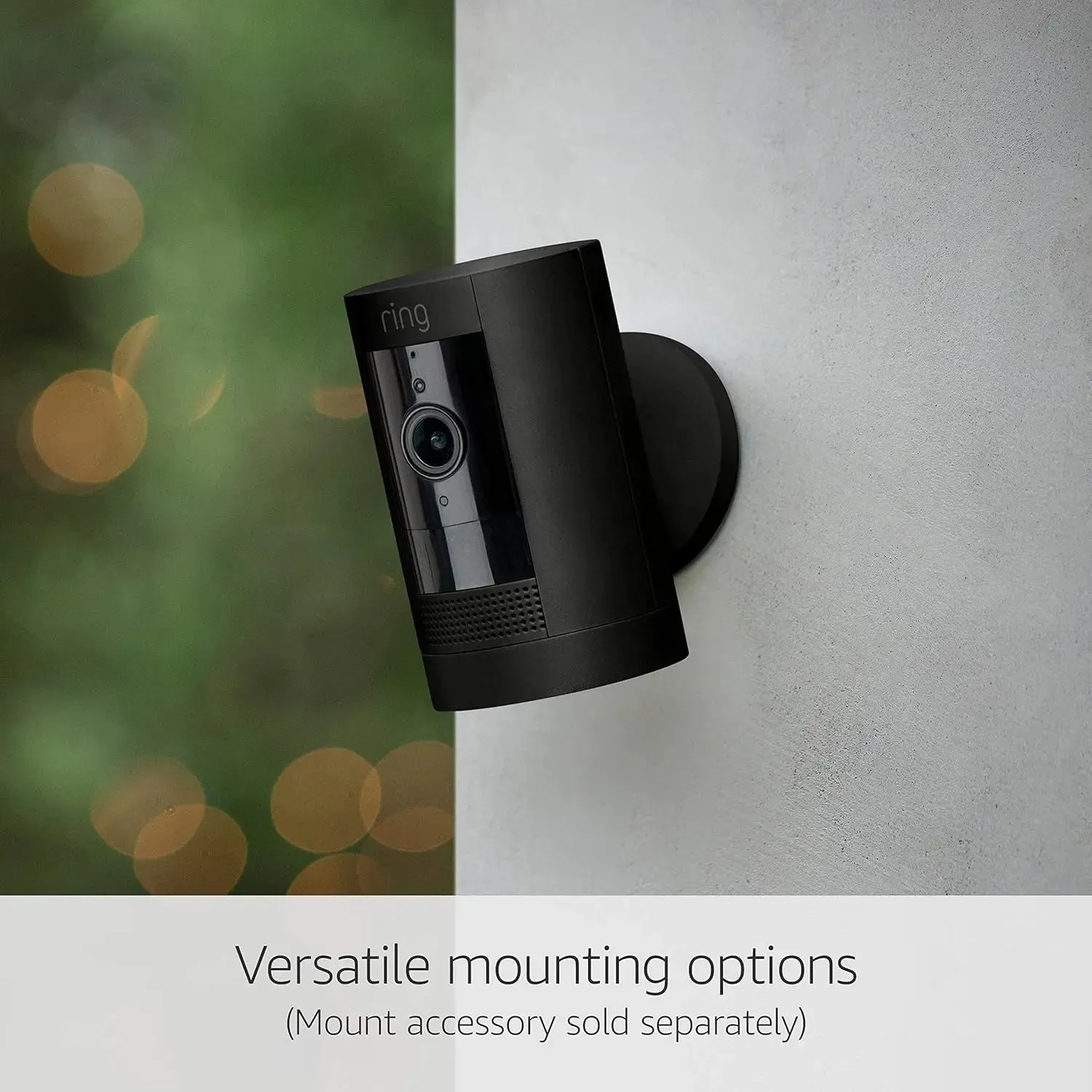 Ring Outdoor Camera Battery Stick Up Cam HD Security Camera Black