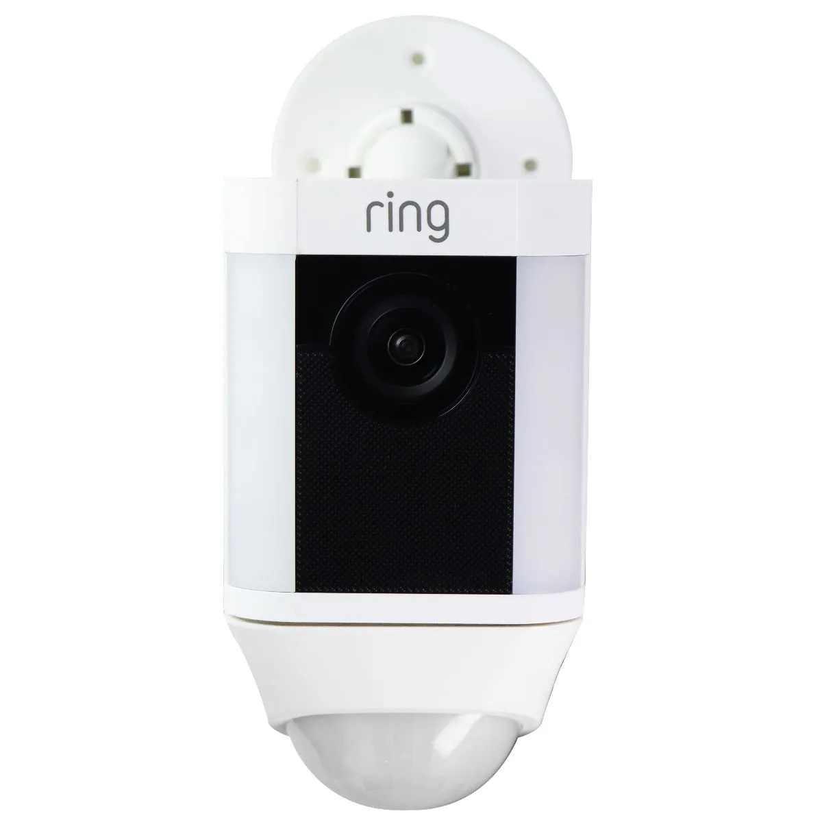 Ring Spotlight Cam Battery HD Security Camera with Two-Way Talk & Siren - White