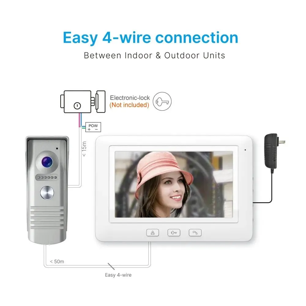 RL-C07F-TY Smart Home Video Doorphone 7" Tuya Smart Video Door Phone