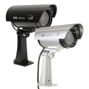 Safurance Indoor Outdoor Solar Power Dummy Fake Imitation Home CCTV Security Camera LED Safety
