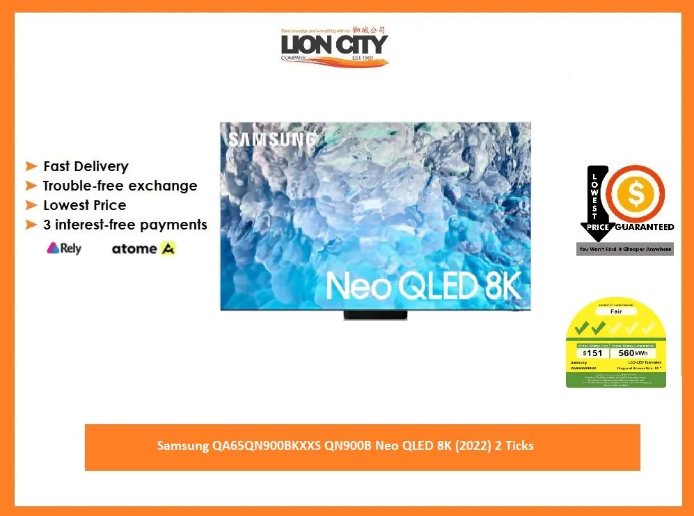 Samsung QA65QN900BKXXS QN900B Neo QLED 8K (2022) 2 Ticks