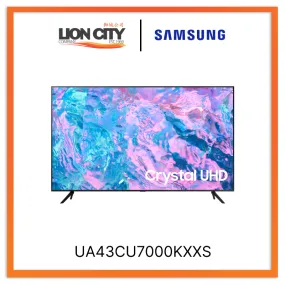 Samsung UA43CU7000KXXS 43" Crystal UHD CU7000 4K Smart TV (2023)