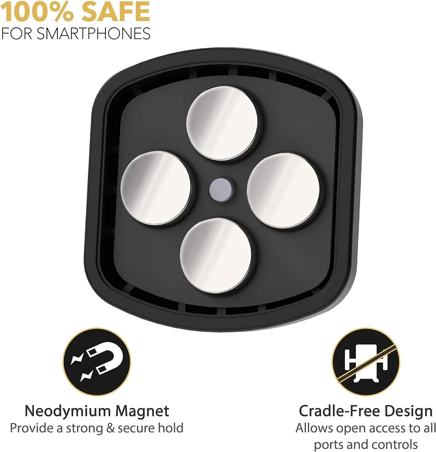SCOSCHE - MSW5WD-XTPR1 MagicMount Swarovski Crystal Limited Edition Pro Universal Magnetic Phone/GPS Suction Cup Mount