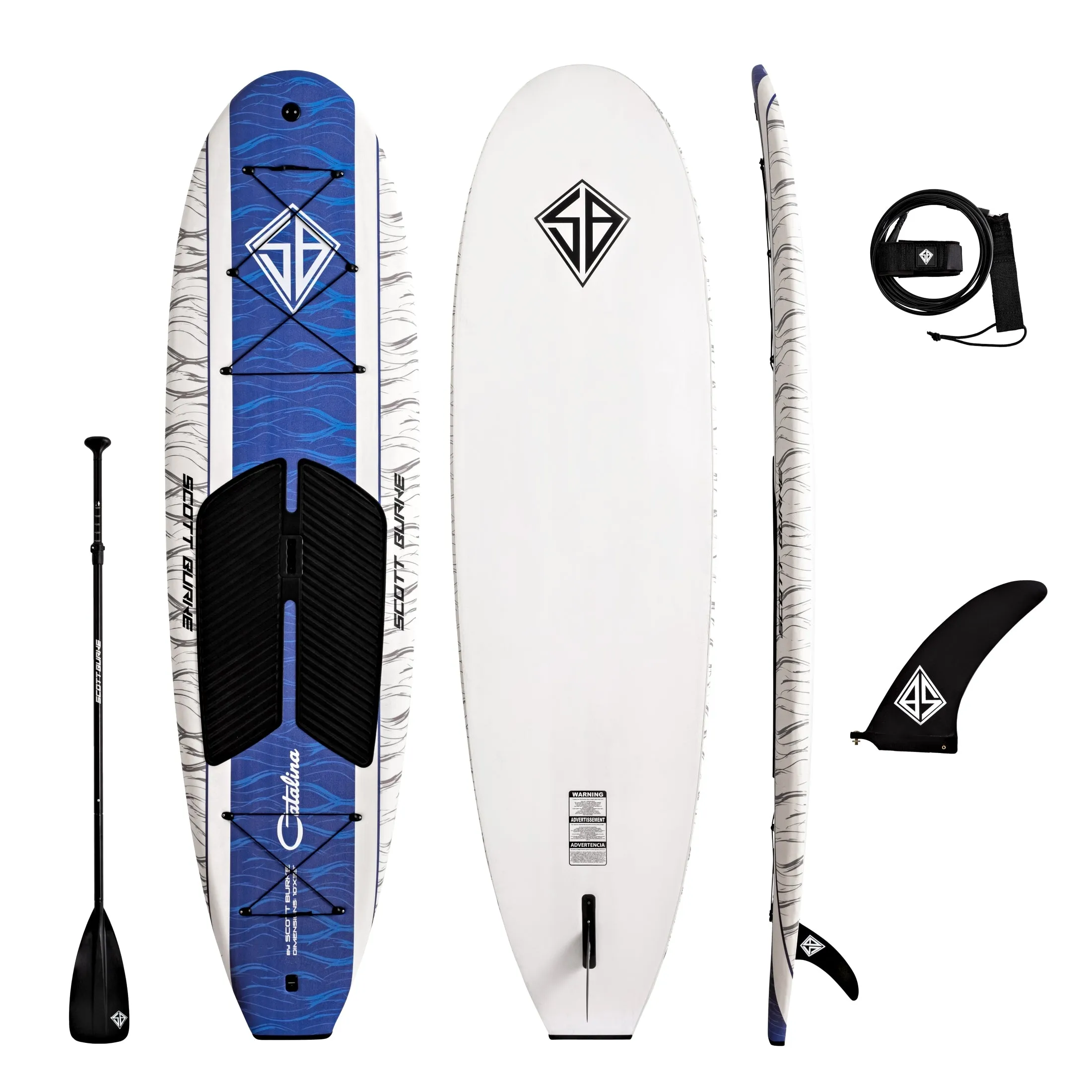 Scott Burke 10' Foam Catalina Yoga SUP Package