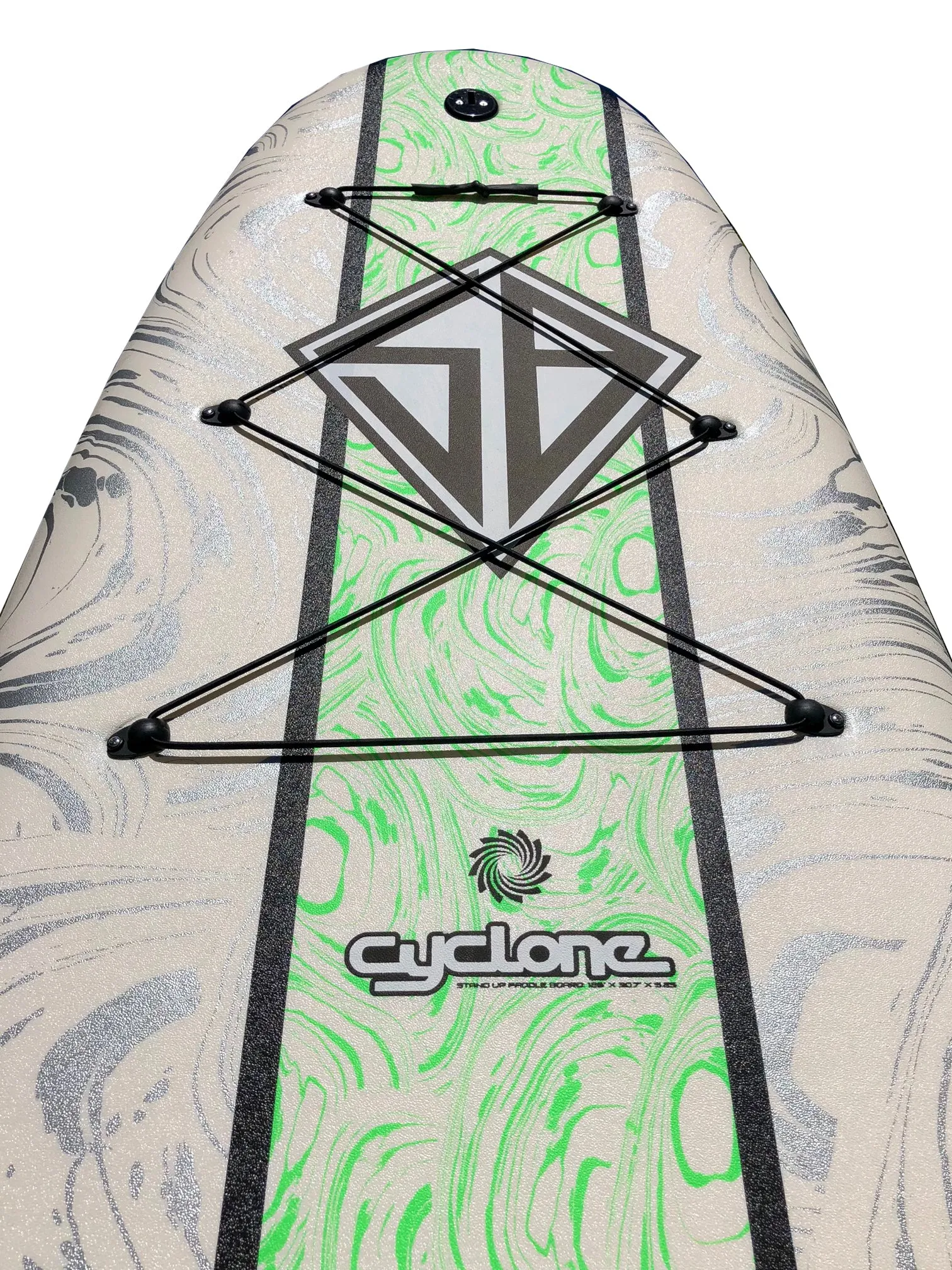 Scott Burke 10'6 Cyclone Classic Foam Stand Up Paddleboard Package