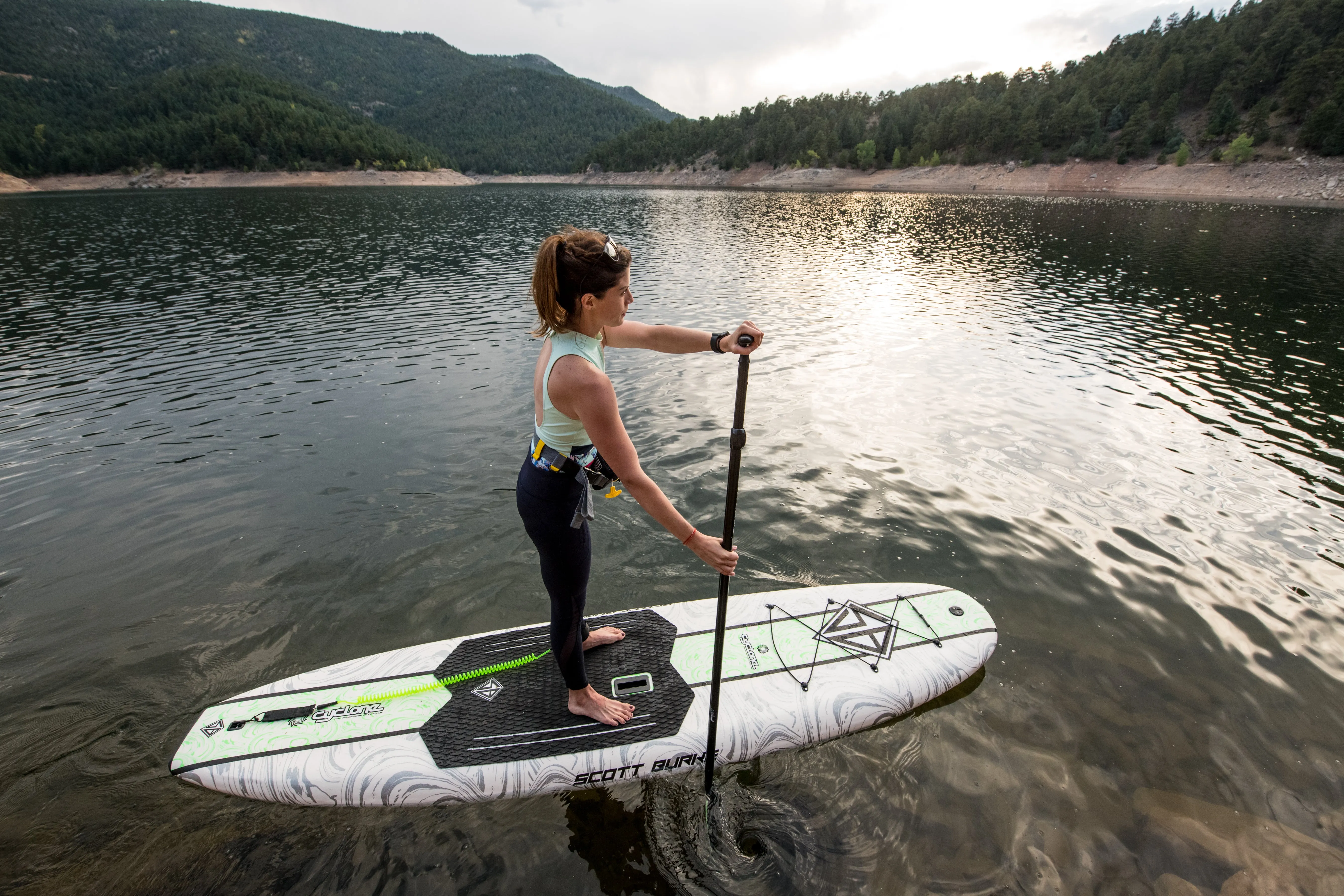 Scott Burke 10'6 Cyclone Classic Foam Stand Up Paddleboard Package