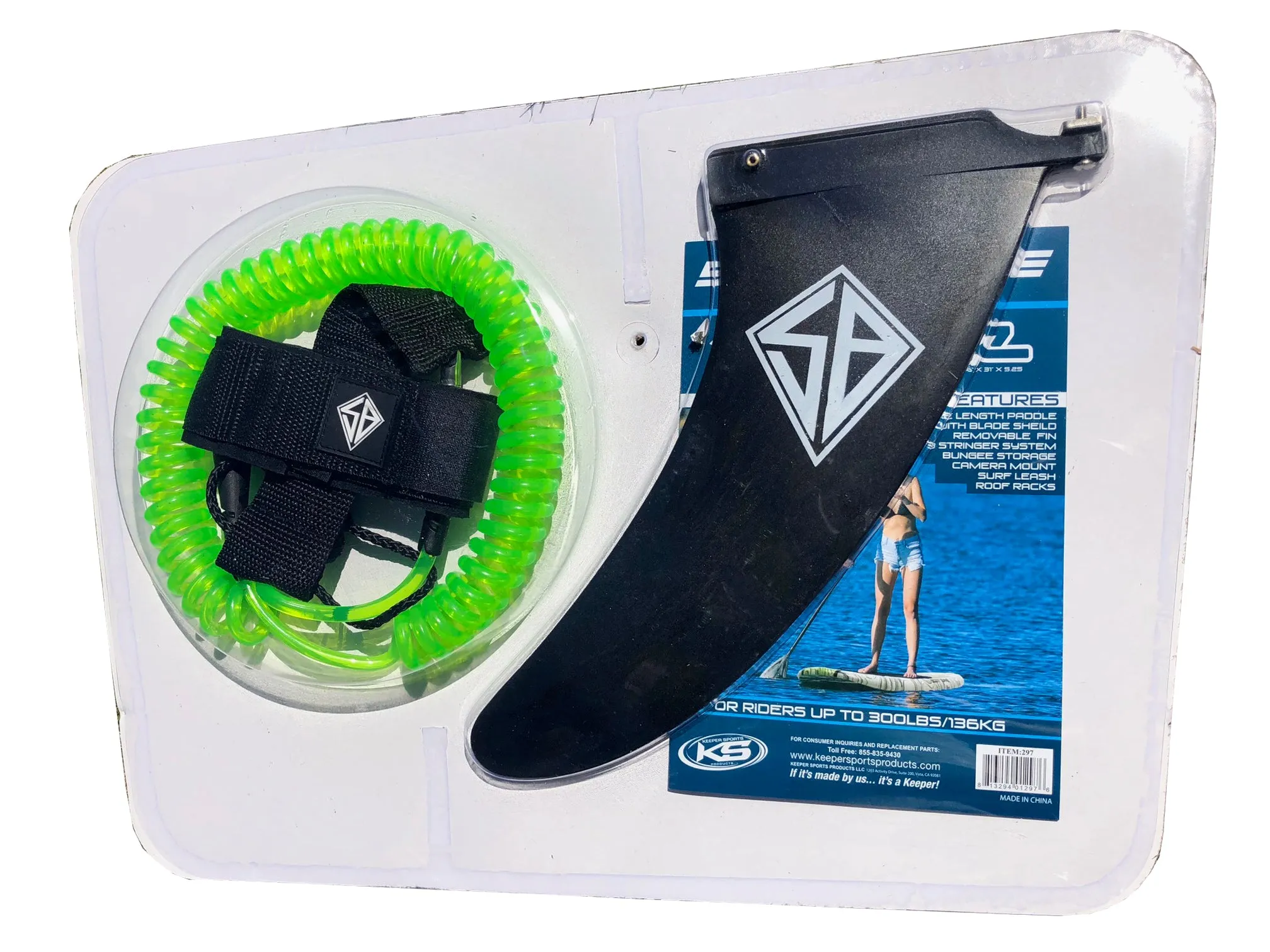 Scott Burke 10'6 Cyclone Classic Foam Stand Up Paddleboard Package