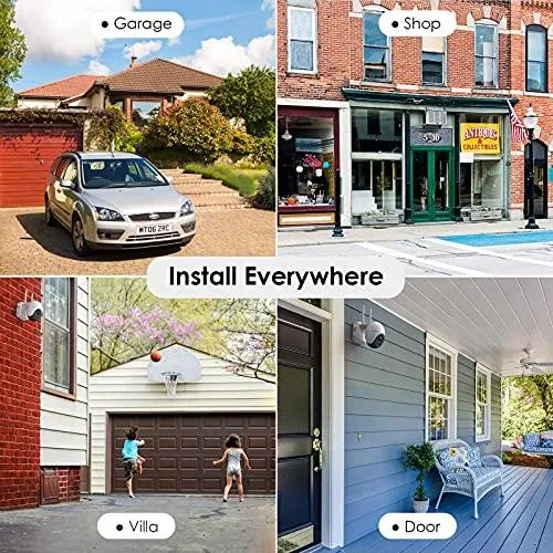 Security Camera Outdoor, Wireless WiFi 360° PTZ Camera, ieGeek 15000mAh Solar Security Camera Battery Powered, Home Surveillance Camera with 2-Way Audio, Motion Detection, 1080P Night Vision, SD/Cloud