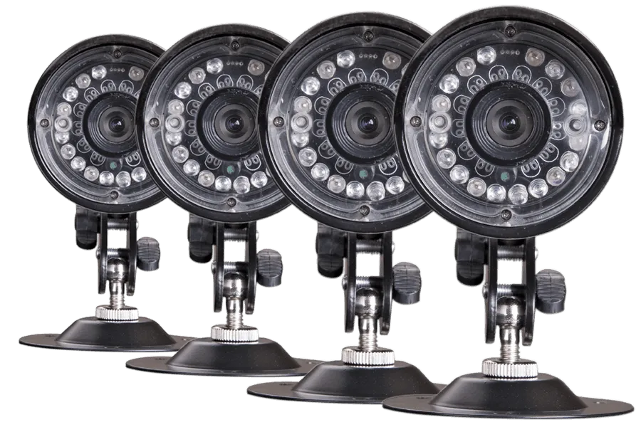 Security cameras with night vision (4 Pack)