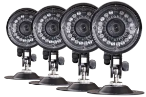Security cameras with night vision (4 Pack)