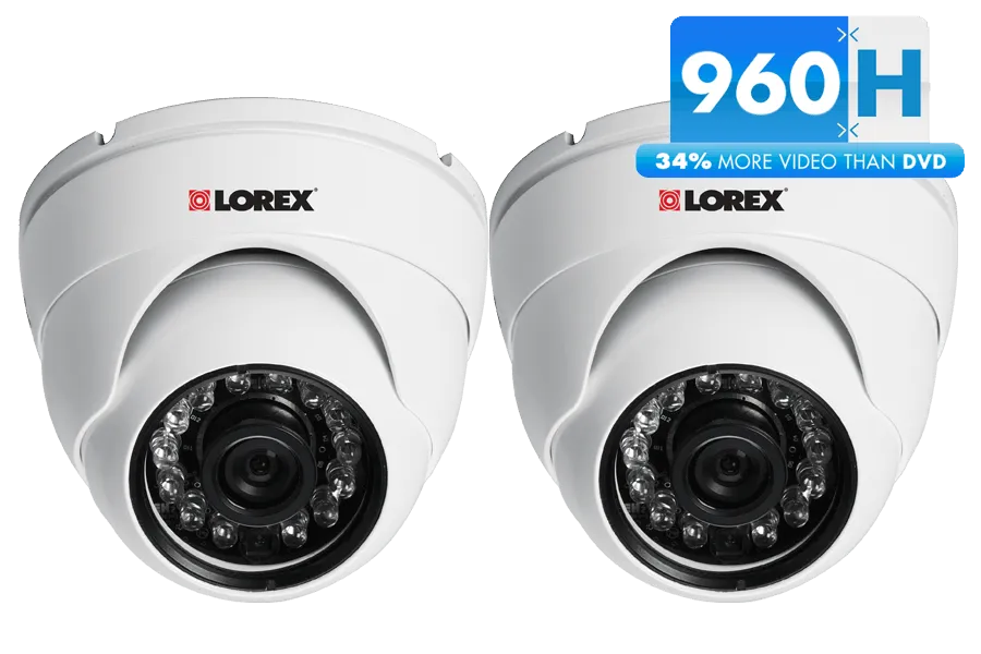 Security dome camera outdoor with 75FT night vision