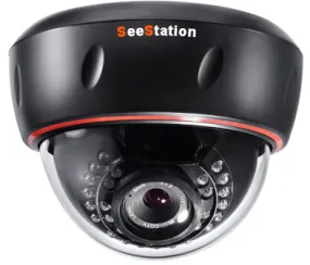 SeeStation (AHD) Motorized Zoom Dome Camera 2MP/1080P Analog High Definition 2.8-12mm (30 IR LED)