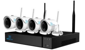 Silarius SIL-4CHNVRWIFI8MPKIT4 AI 4CH 8MP WiFi kit, 4K, 3.6mm lens (NDAA Compliant), 4TB HDD