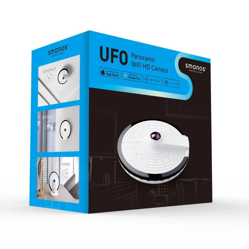SMANOS UFO Panoramic WiFi HD Camera
