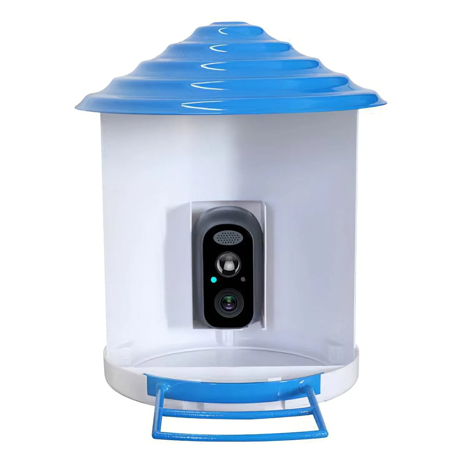 Smart Bird Feeder with Solar Powered Camera 1080P HD AI Identify PIR Motion Auto Capture Video Cloud Card Storage WiFi Connection App Control IP65 Waterproof