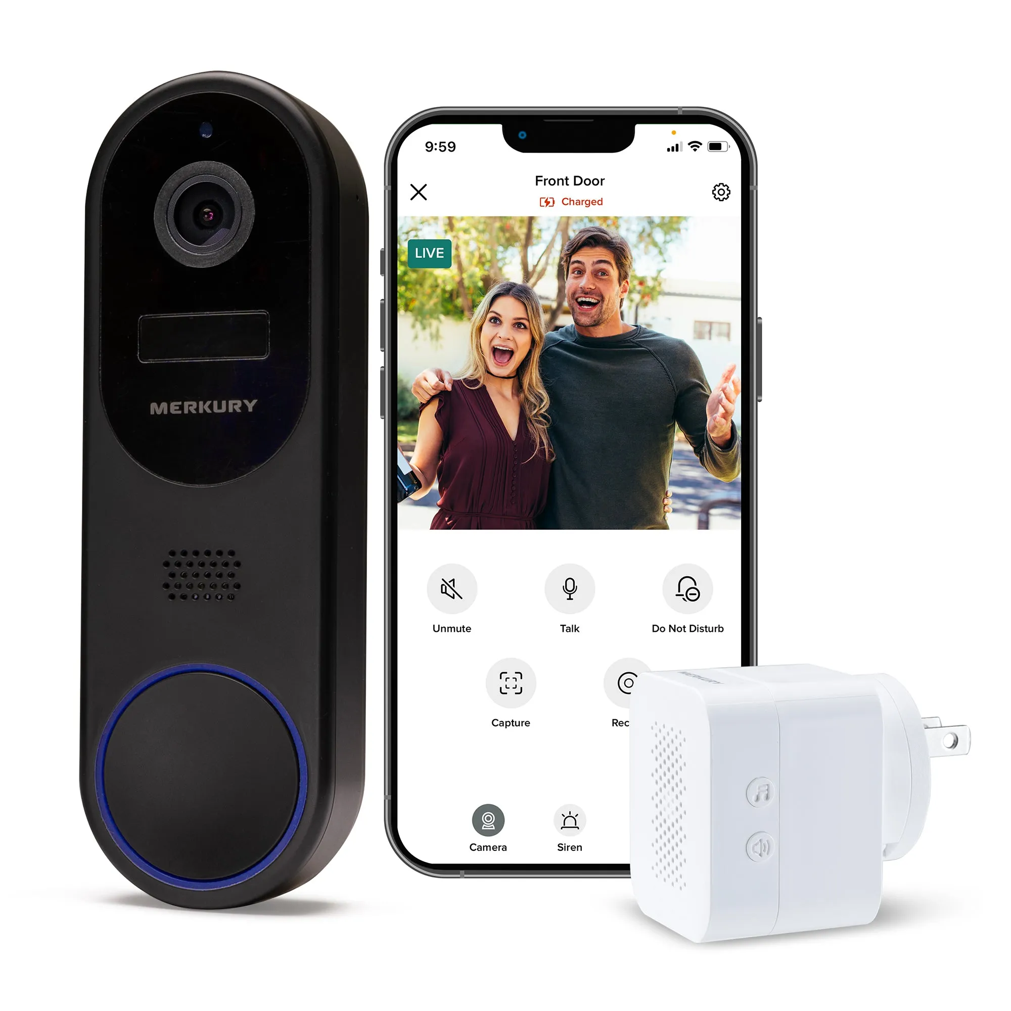 Smart Doorbell Camera, 1080p