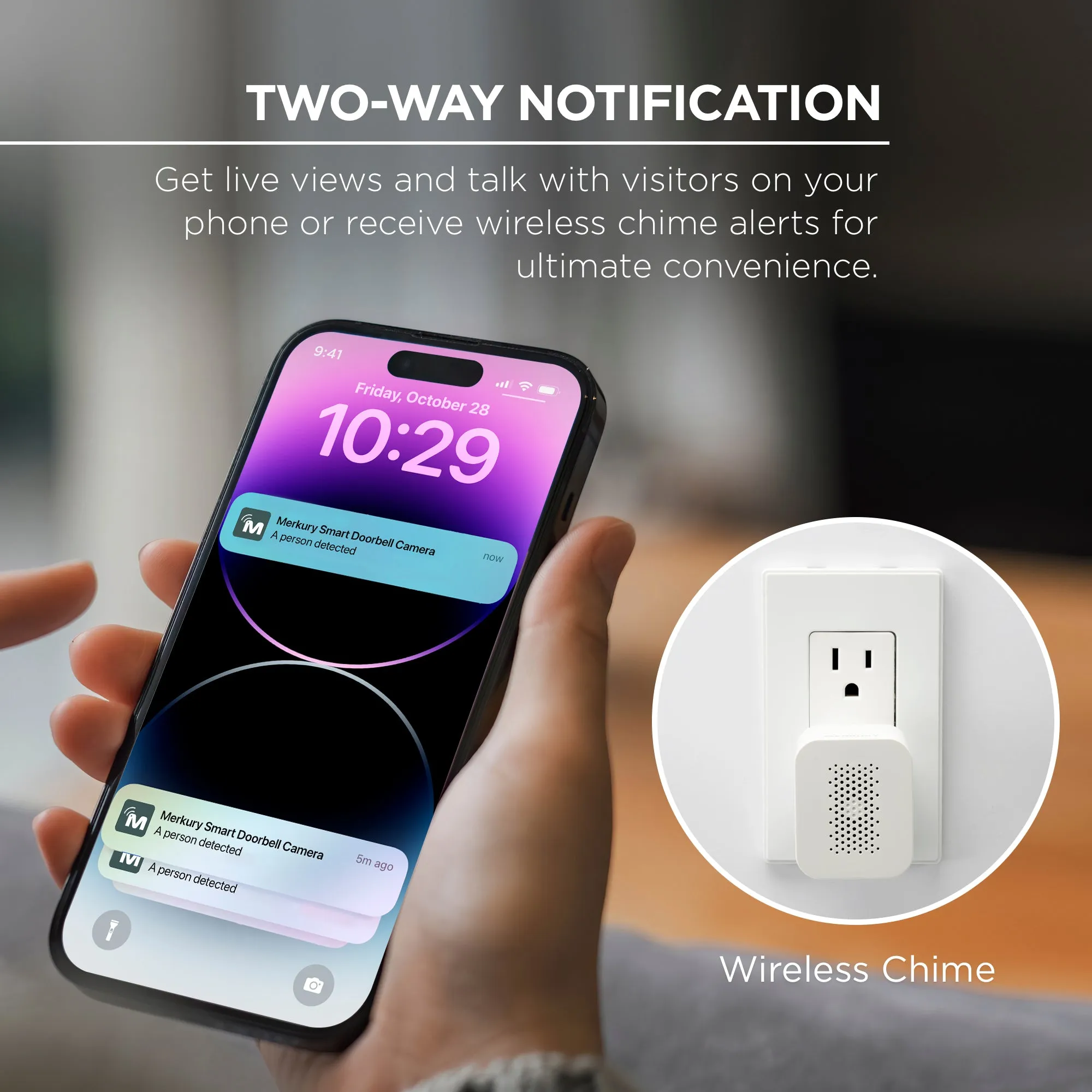Smart Doorbell Camera, 1080p