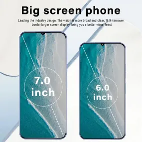 Smartphone 5G Global Version Mobile Phones 7800mAh Android Cell Phone 16GB 1TB Dual Sim Card 7.0HD Cellphones