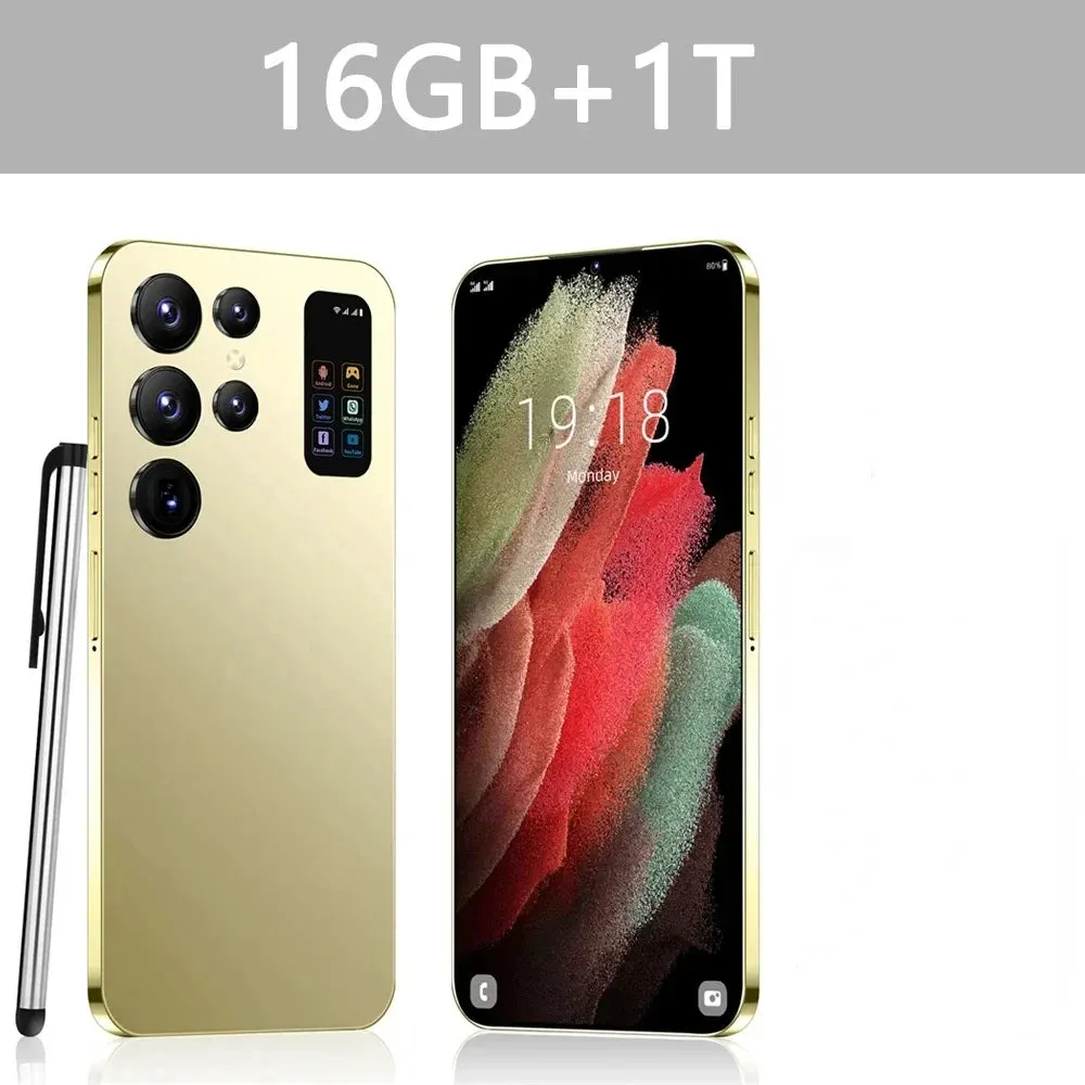 Smartphone 5G Global Version Mobile Phones 7800mAh Android Cell Phone 16GB 1TB Dual Sim Card 7.0HD Cellphones