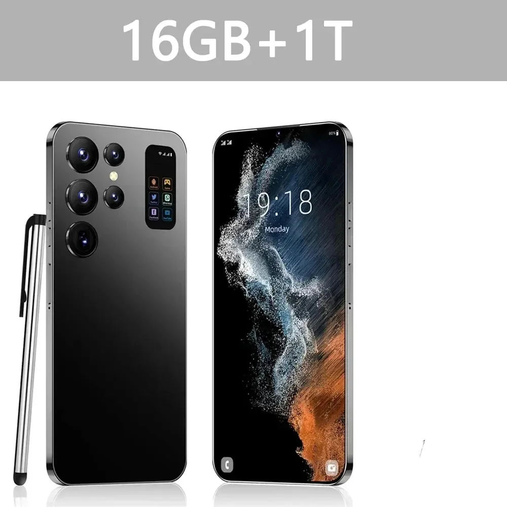 Smartphone 5G Global Version Mobile Phones 7800mAh Android Cell Phone 16GB 1TB Dual Sim Card 7.0HD Cellphones