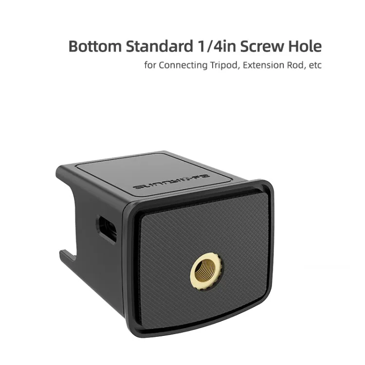 Sunnylife OP2-DZ9434 Desktop Charging Base Bracket With Type-C Charging Port 1/4 Inch Adapter For DJI Osmo Pocket 2(Black)