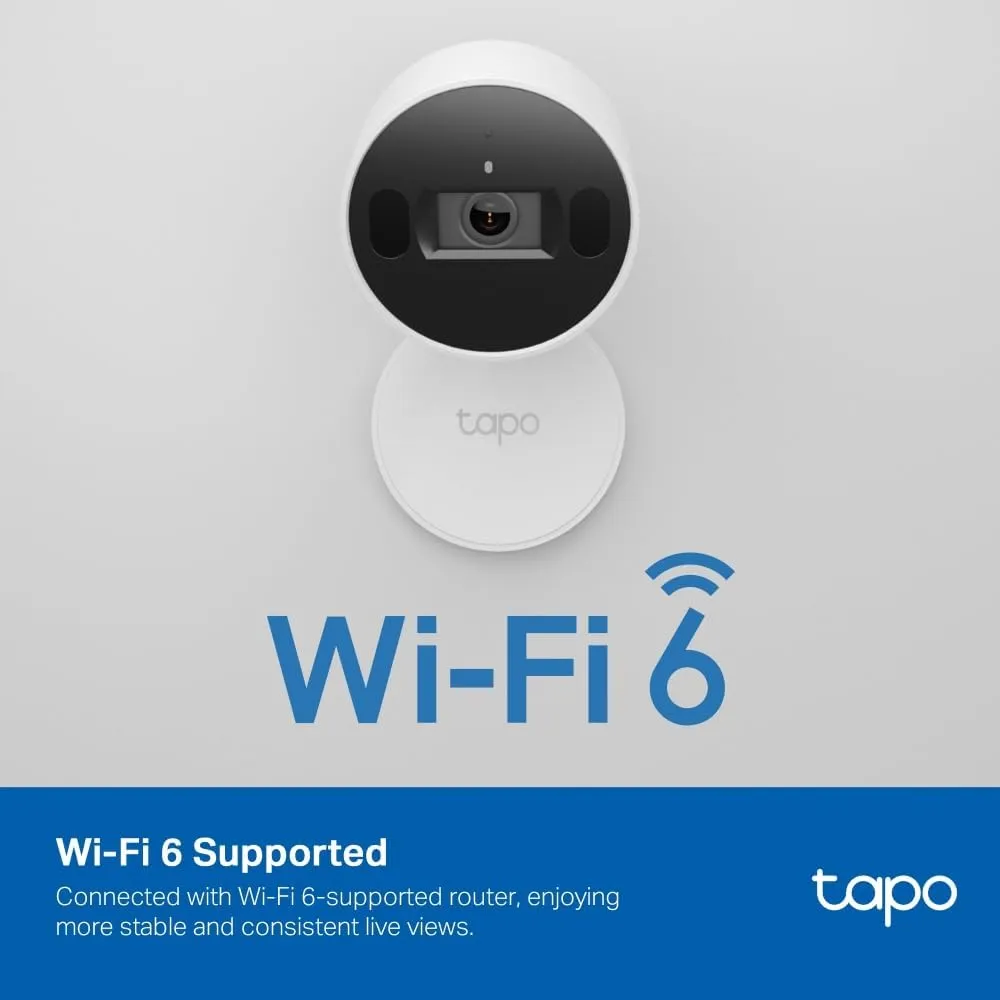 Tapo C125 Smart Security Indoor Camera, 2K QHD, AI Detection, Privacy Shutter, Night Vision, 140° FOV, Local/Cloud Storage