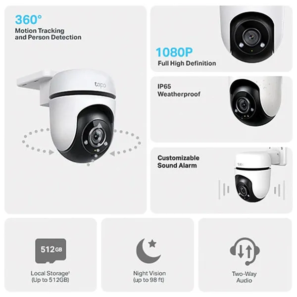 TAPO C500 1080p Outdoor Pan/Tilt Security Wi-Fi Camera