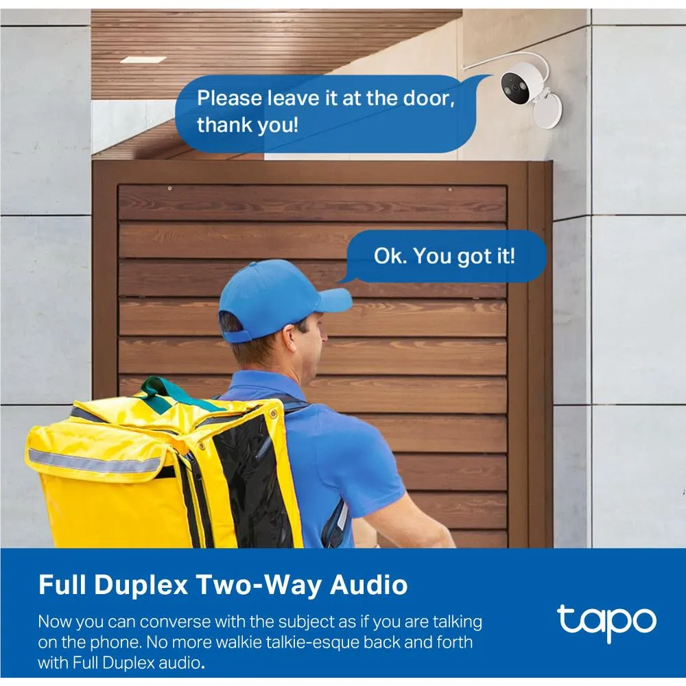 TP-Link Tapo 2K Indoor/Outdoor Wi-Fi Home Security Camera