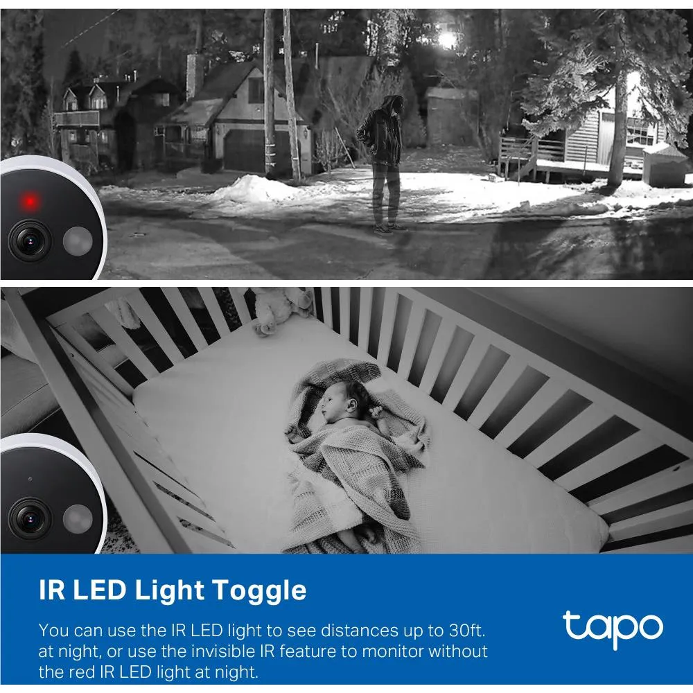 TP-Link Tapo 2K Indoor/Outdoor Wi-Fi Home Security Camera